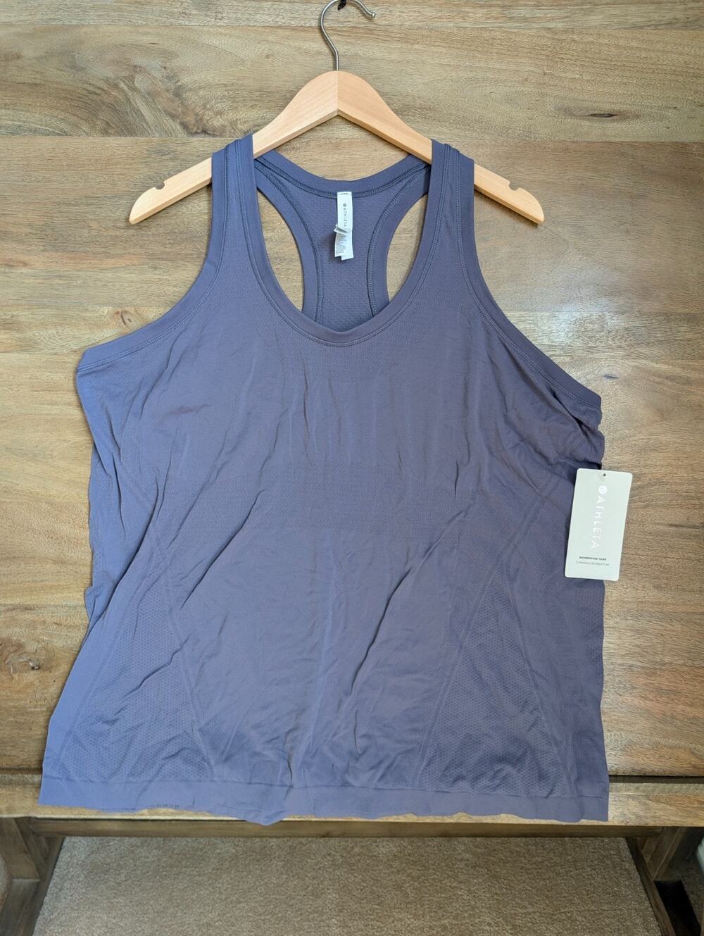 Athleta Athletic Tank Top Womens 2X Blue Gym Workout Sleeveless Racerback NWT